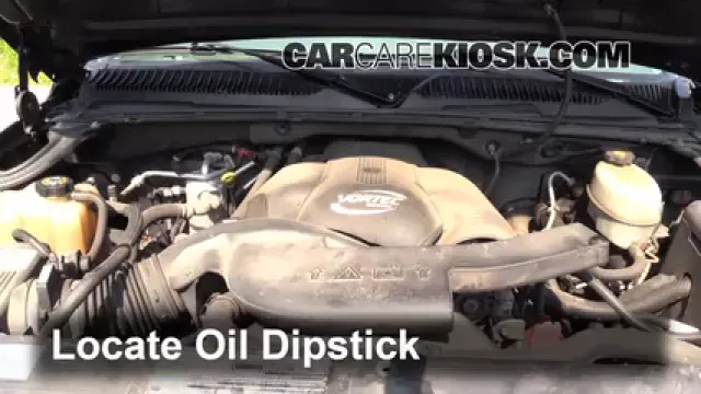 2003 Cadillac Escalade 6.0L V8 Aceite Controlar nivel de aceite